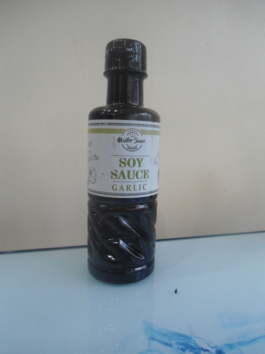 NT. 06     SOY SAUCE Garlic, 250 ml, Master sauce, xk UCRAINA