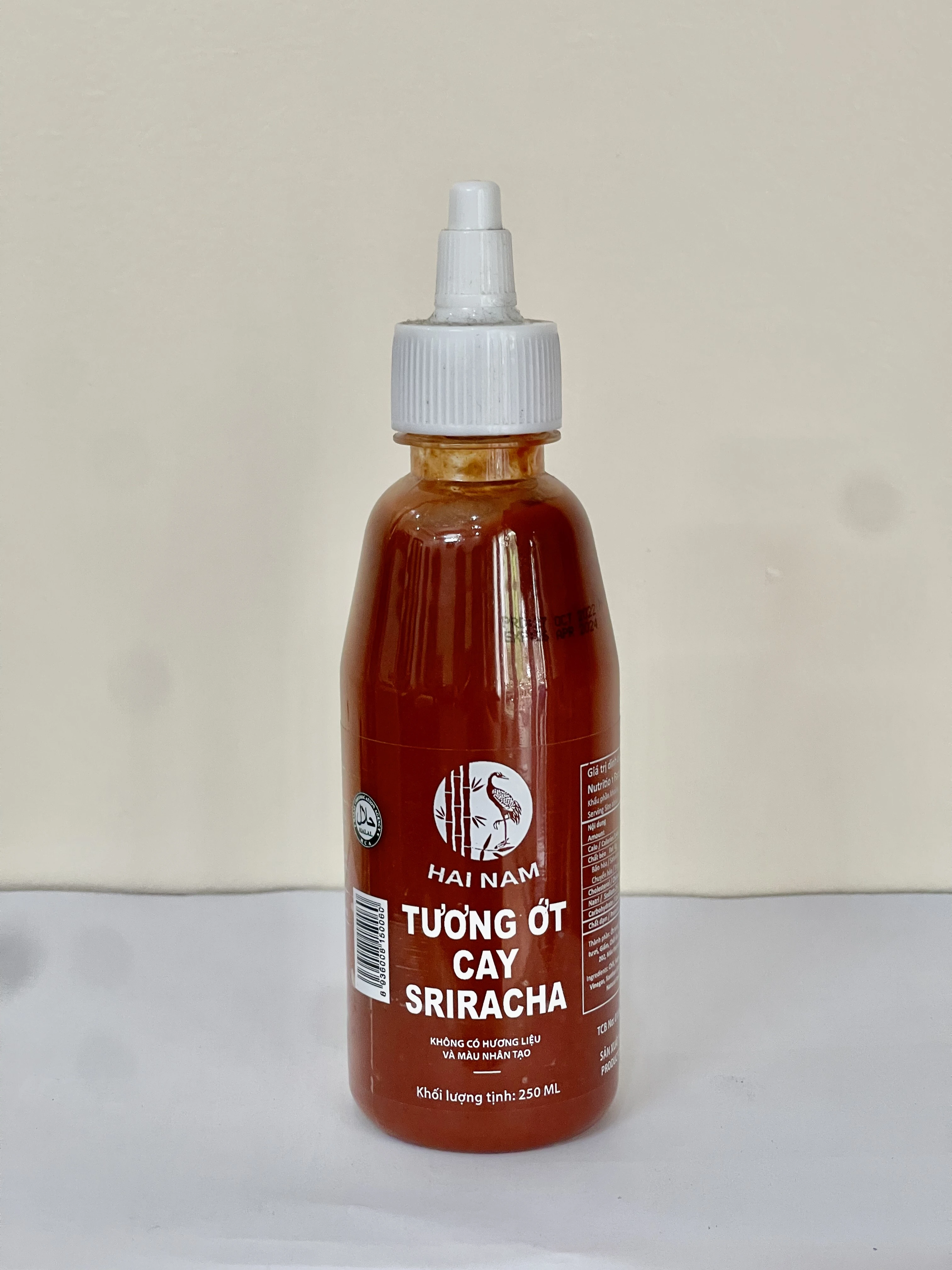 CL. 24   TƯƠNG ỚT CAY SRIRACHA (HET.  250 ML, MÁC CRANE,  HẢI NAM, VN)